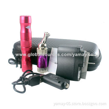 E cigarette X6 kit with iClear 30 clearomizer and zipper cigarette case packing